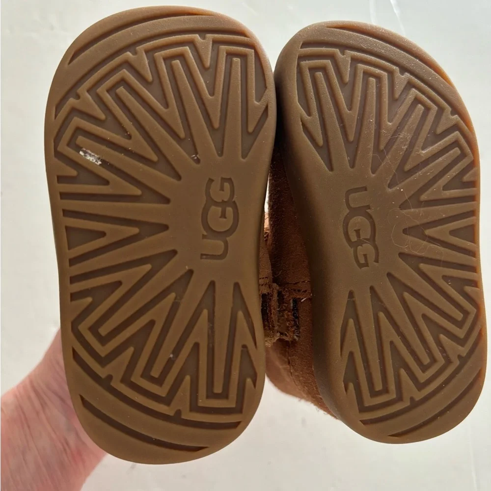 UGG Tan Kids Boots with Cream Lining
